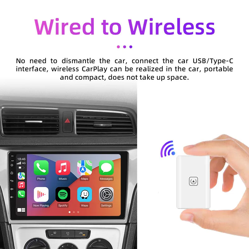 محول CarPlay اللاسلكي لأجهزة Apple
